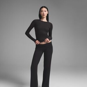 Skims Cotton Rib Long Sleeve T-shirt